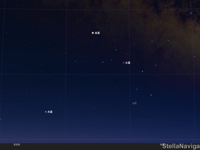 2月13日5時50分星図