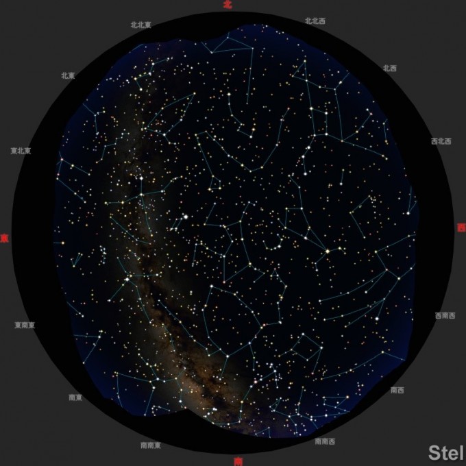 7月30日20時30分星座早見