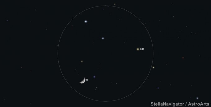 月土星視野7度29日星図