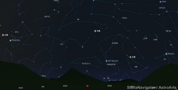 12月10日19時南星座線