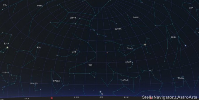 1月4日4時しぶんぎ座流星群