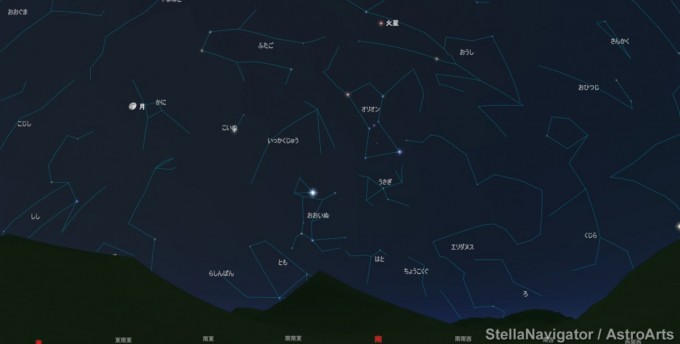 3月4日19時　南星図