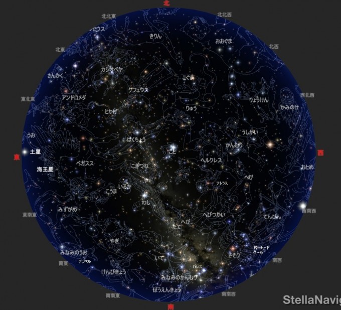 星座早見9月12日19時30分